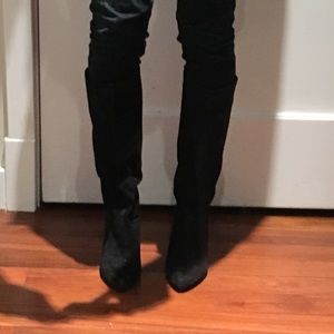 Arturo Chiang Black Suede Boots